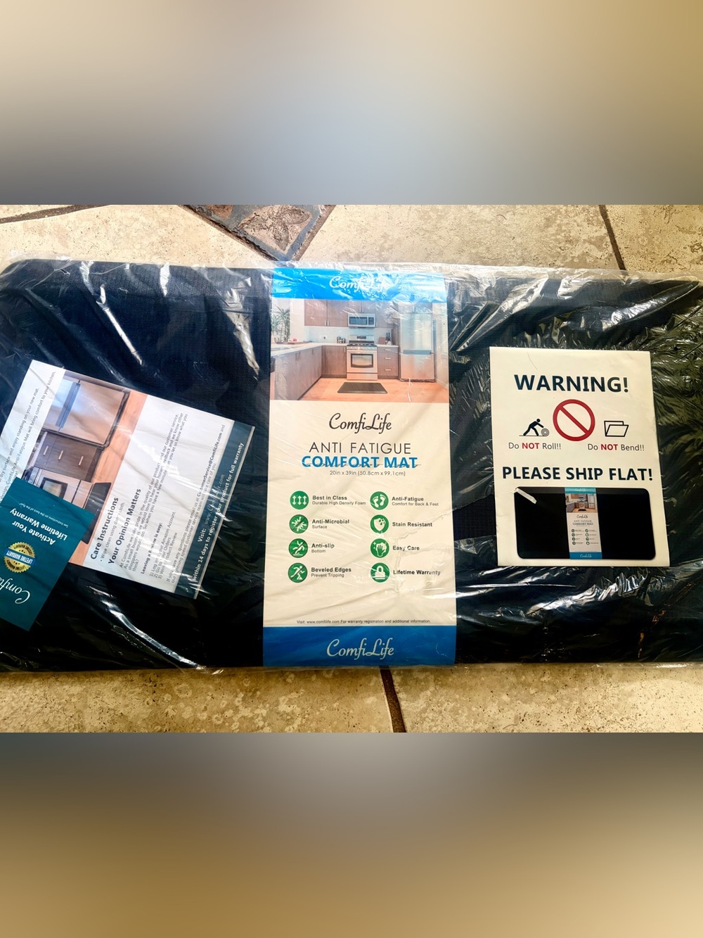 ComfiLife Anti Fatigue Floor Mat - 3/4 Inch Thick